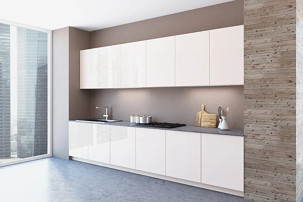 High Gloss Mutfak Dolabı Bakı